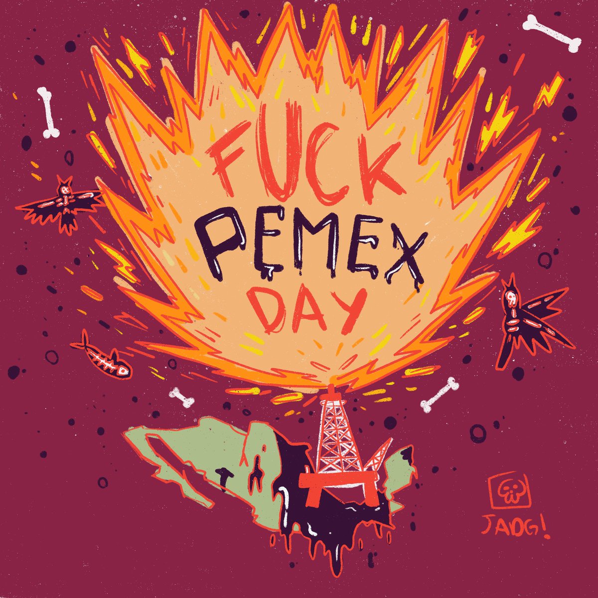 Las olas de calor no son por mala suerte, son por la quema de combustibles fósiles. Dale las gracias a <a href="/Pemex/">Petróleos Mexicanos</a> la empresa responsable de la mayor contaminación del país
#FuckPemexDay