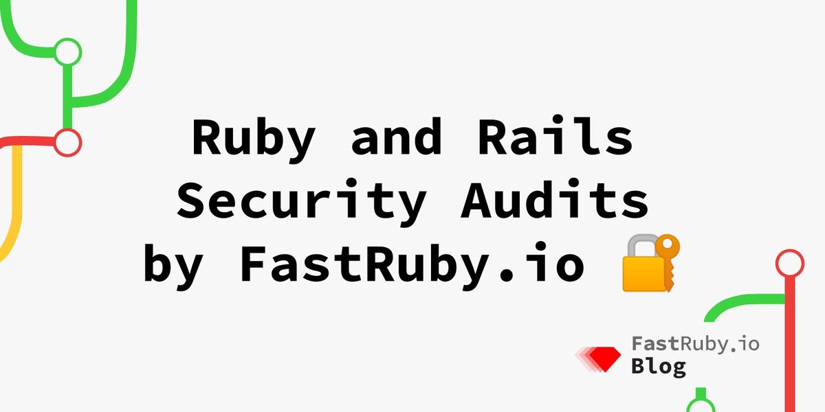 yukihiro_matz's tweet photo. Is your #Rails app as safe as you think it is? Need a security audit?        Check out @FastRubyIO's new service: Ruby and Rails Security Audits 🔐       

https://t.co/3771wXqRlI
#InfoSec #RubySec #Security
[from my GitHub sponsor] https://t.co/COvuR005Ta