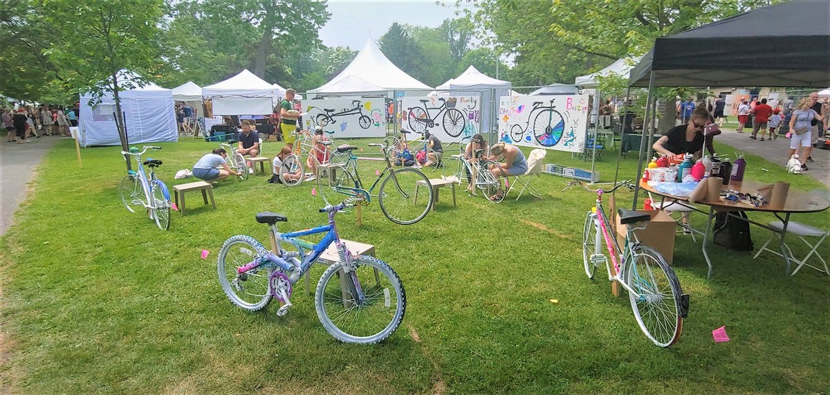 BikeBrush event at ArtFest Kingston 2023