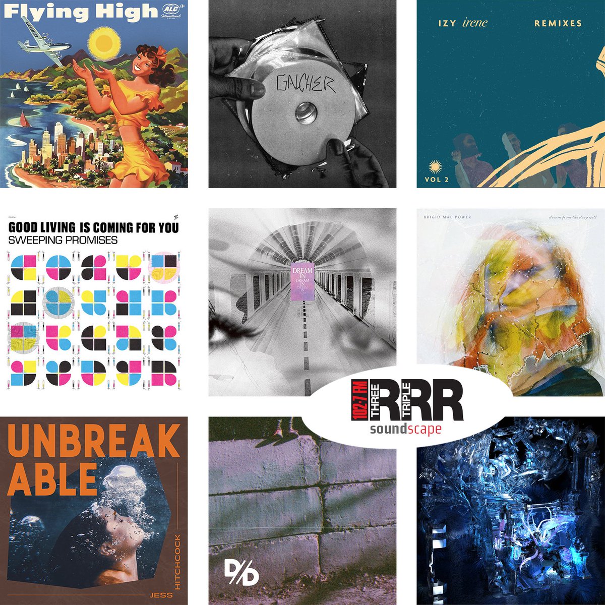 Triple R's Soundscape feature our favourite releases of each week. This week: Izy (<a href="/hopestreetrec/">HopestreetRecordings</a>), <a href="/dividedissolve/">Divide and Dissolve</a>, <a href="/ryanfennis/">Ryan Fennis</a> &amp; <a href="/voidhood_/">VOIDHOOD</a>), <a href="/hitchcock_jess/">Jess Hitchcock</a>, @brigidpowerhi, @swpromisesl, <a href="/corneliusjapan/">Cornelius</a>, <a href="/Alchemist/">Alchemist Type Beat</a> and Galcher Lustwerk (<a href="/ghostly/">Ghostly International</a>).

open.spotify.com/playlist/2FMLa…