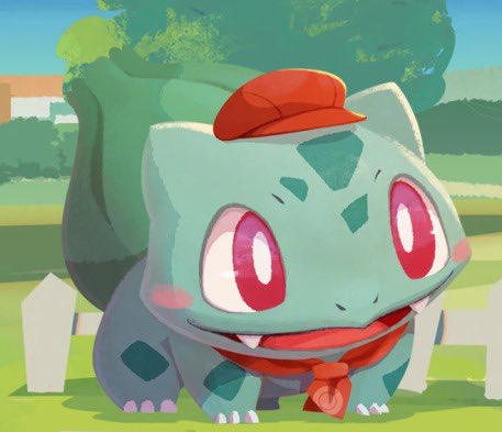 PokemonGems's tweet photo. Bulbasaur is so cute in cafe remix https://t.co/3wBwK0iALl