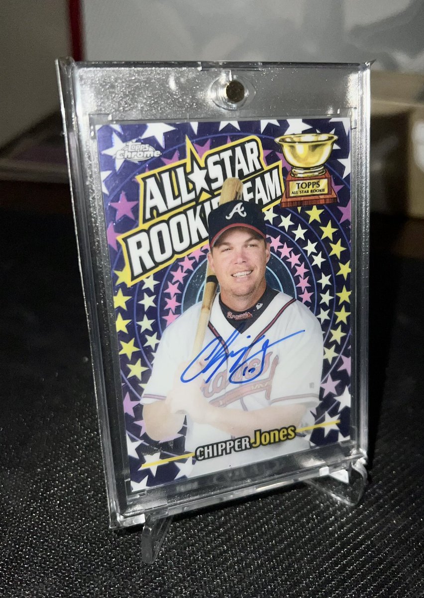 Taylor_L6's tweet photo. Chipper Jones 2020 Topps Chrome All-Star Rookie Team Auto 23/30

$105 shipped w/ tracking

There are two currently listed at $140 OBO &amp; $153.99 OBO and the last one sold for $125.39 shipped less than 2 months ago.

@Hobby_Connect @HobbyConnector @CardboardEchoes @CardPurchaser https://t.co/4Vdy9wAWIG