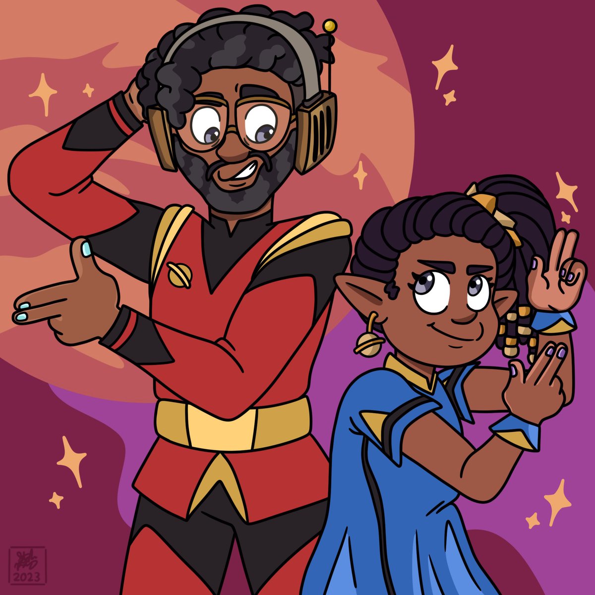 sapphic_kiwi's tweet photo. Gus Week Day 7: Cosmic Frontier
•
Gus and Cici at Cosmic-Con ✨🪐💫
•
#gusweek2023 #gusporter #TheOwlHouse #tohfanart #tohoc #tohfankid https://t.co/DvfwSnxq59