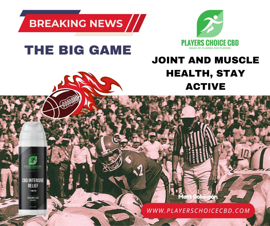 Joint and muscle health
Check us out: playerschoicecbd.com
#playerschoice #playerschoicecbd #cbd #athletelife #weareallplayers #madeforplayersbyplayers #cbdoil #cbdlife #cbdproducts #training #headinthegame #trainharder #recoverfaster #cbdgummies #wellness