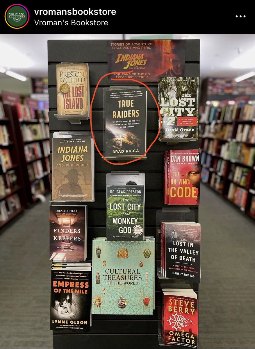 Oh <a href="/BradJRicca/">Brad Ricca</a> seen at Vroman’s Bookstore! 🤠