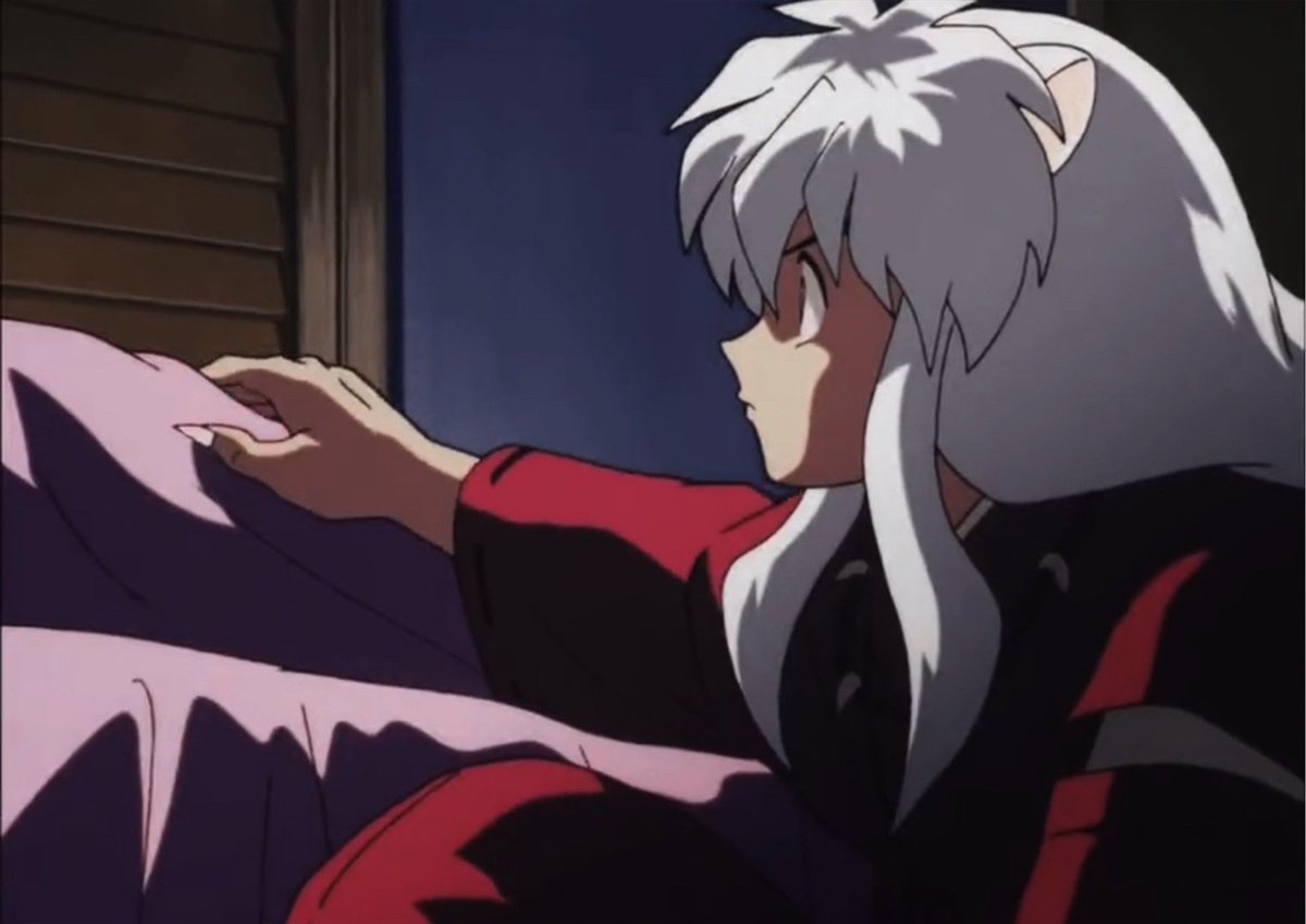 mangakagome's tweet photo. when inuyasha ran around the feudal era to gather ingredients to make a medicinal drink (that his mother used to make him when he was ill) for kagome bc he was worried abt her and then tucked her into bed and stayed by her side all night >>> https://t.co/W8HmAAua3j