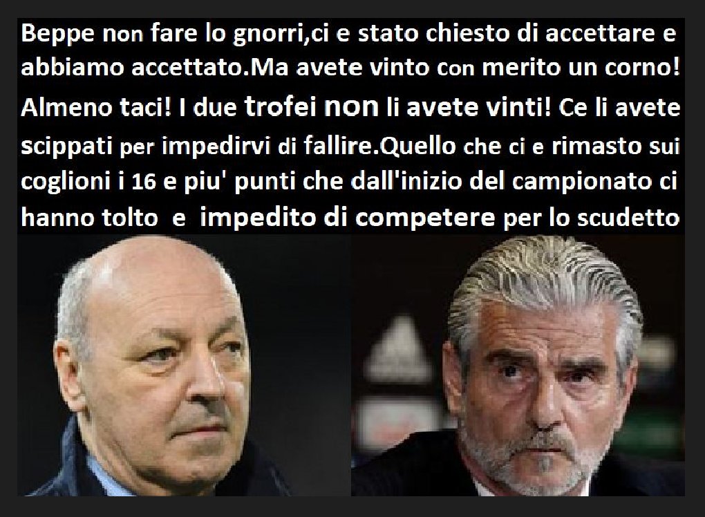 Michele96404787's tweet image. Chi e'?Roba da #Corruttori &amp;amp; #Corrotti! Dopo i #FesteggiamentiDelloScudetto #RubatoAllaJuventus, immortalato nella Sala Trofei.Organizzazione Mafiosa talmente Potente, che non temono niente! Fanno tutto alla luce del sole, e' poi la loro #cupolaMediatica metta la #Juve alla Gogna
