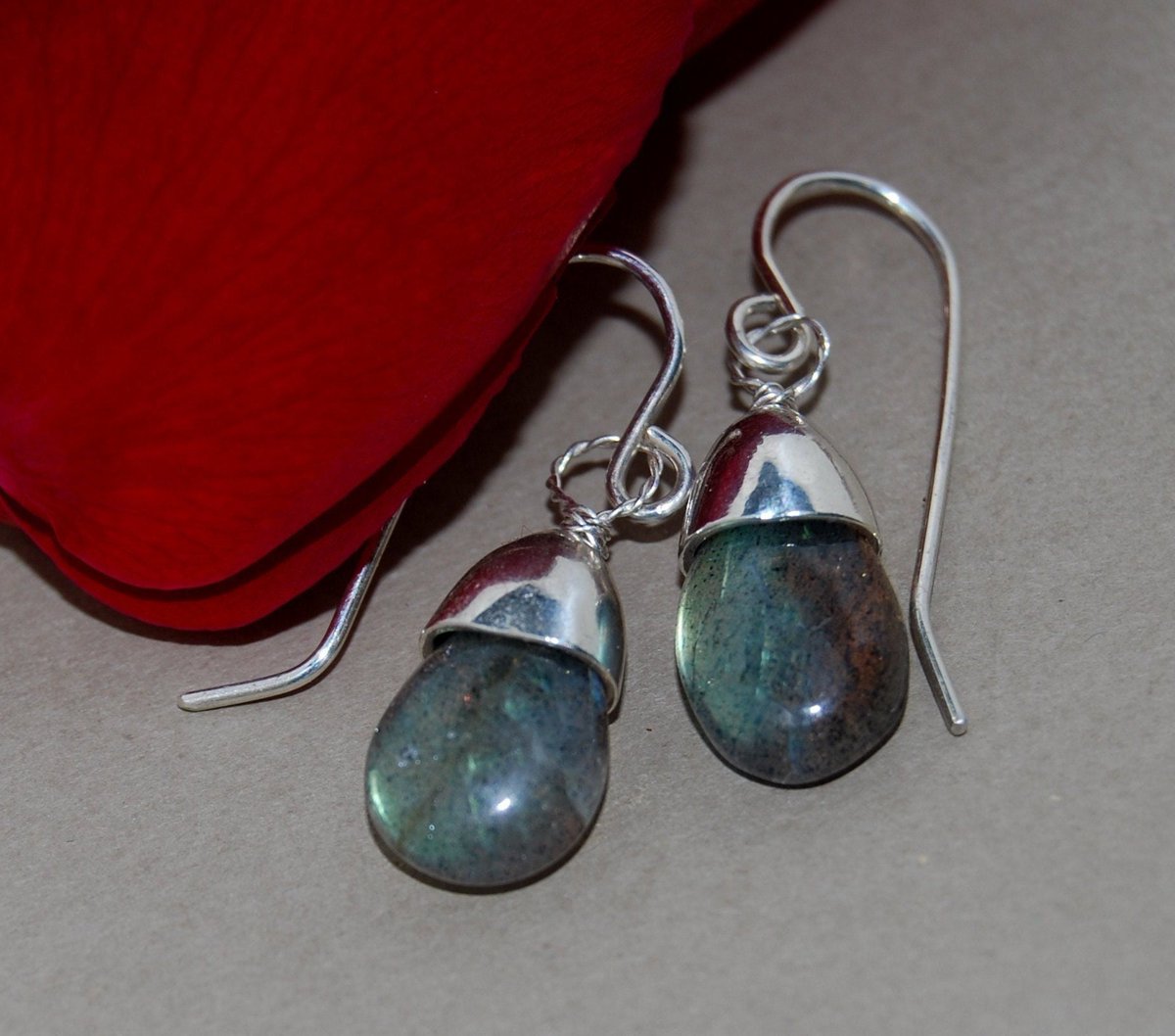 Excited to share the latest addition to my #Lstellajewelry.etsy shop: Teardrop earrings / Blue Tear Drop earring / #LabradoriteEarrings / Dark Blue #Labradorite / midnight blue / Silver / Iridescent Lab etsy.me/3pu6P2J #blue #birthday #teardrop #silver #women