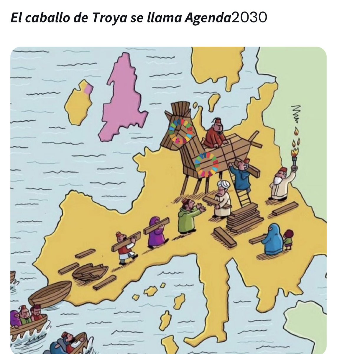 betObando44's tweet photo. El salvadoreños debe estar seguros que

1-Un musulmán NUNCA se va a integrar a ser salvadoreño
2-Mienten al mencionar a Dios, ellos creen en Alá y Mahoma
3-Bukele y su familia destruyen la historia y costumbres de El Salvador
4-Invaden países e imponen su ideología u costumbres https://t.co/1v19Zf7ByS