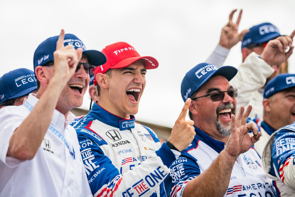 CGRTeams's tweet photo. Hat trick 🧢

#INDYCAR #Honda200 https://t.co/Qqthb5vlQA