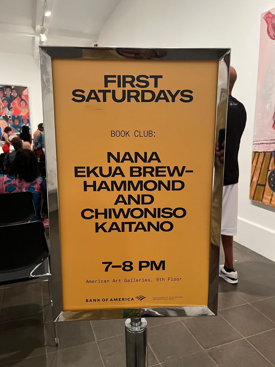 nanaekua's tweet photo. Thank you, @ChiwonisoK for being the most excellent conversation partner. Last night was a dream. #BkMAfricaFashion #FirstSaturdaysBkM #BLUE #RelationsAnthology https://t.co/Cb8oP5irIN