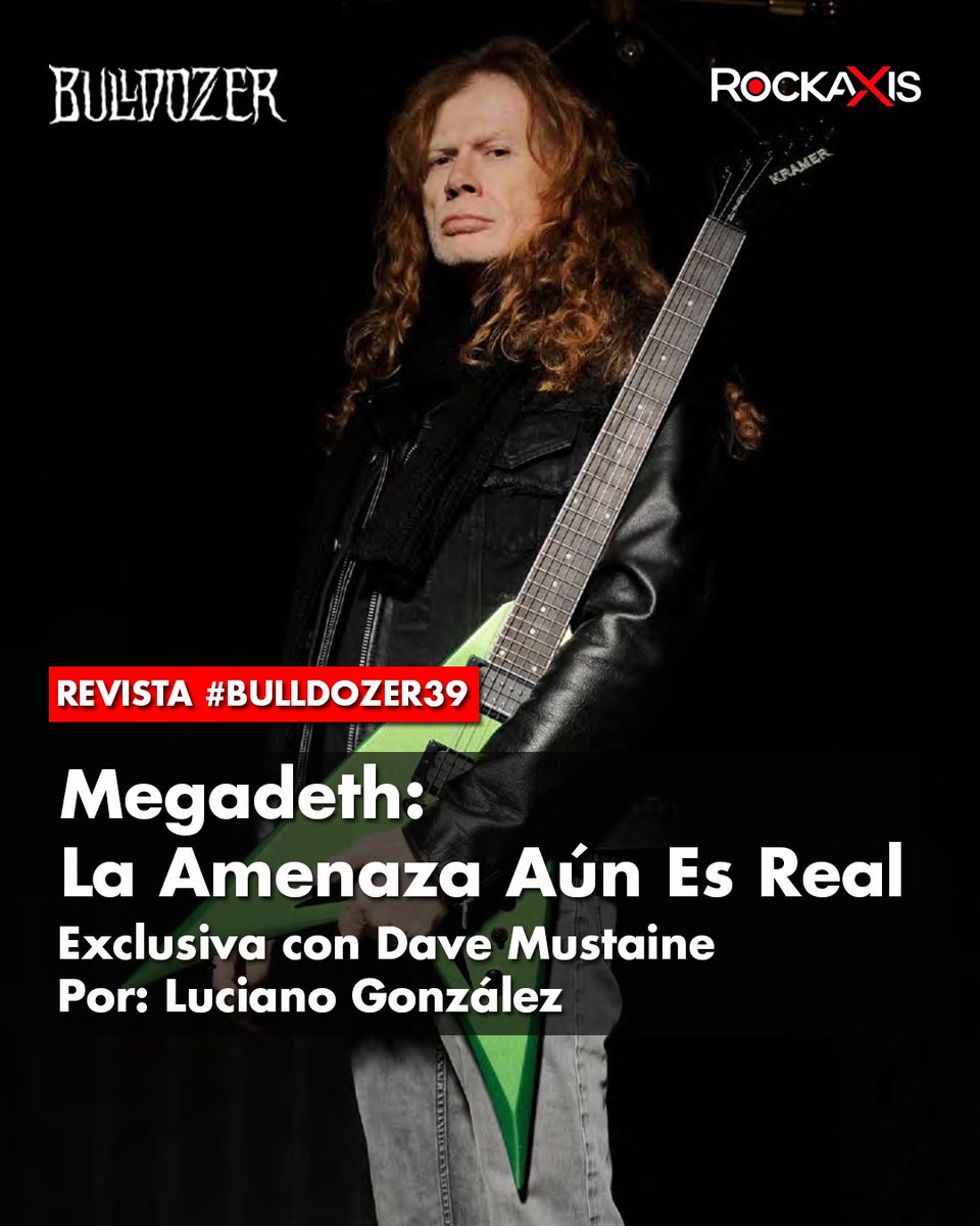 Revista #Bulldozer39

Revisa nuestra conversación con el líder de <a href="/Megadeth/">Megadeth</a>, donde abordamos su inquieta actualidad y el retorno a los escenarios 👉bit.ly/46KvHnN

🗒: Luciano González

#Rockaxis #Bulldozer #Megadeth #DaveMustaine