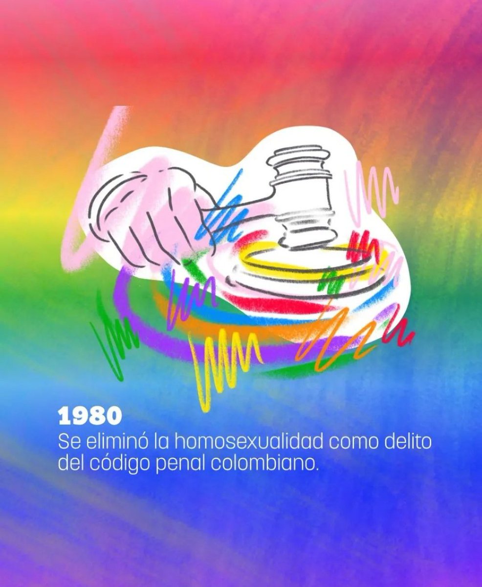 En 1980 se elimino la homosexualidad del código penal Colombiano 🏳️‍🌈🏳️‍⚧️

¡Poco más de 40 años! 👀

¿Qué tanto sabe sobre la lucha por la reinvindicación de los derechos de la comunidad LGBTIQ+ en Colombia?

#Pride2023