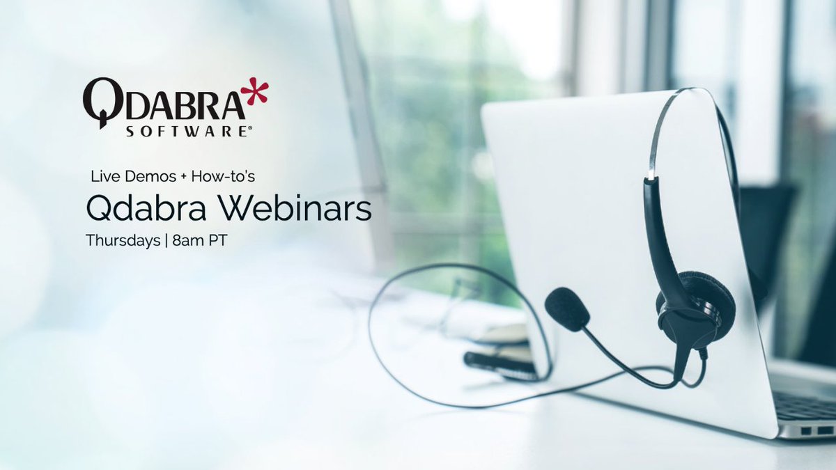 QdabraSoftware's tweet photo. Qdabra Webinars: For live demos of Qdabra innovations - join us! 
Upcoming webinars https://t.co/ke70bk9hr8

#Qdabra #QdabraForms #InfoPathMigration #NoCode #FormsViewer #FormsDesigner #SharePoint #InfoPath #ai #webinars https://t.co/D9faTBBVAT