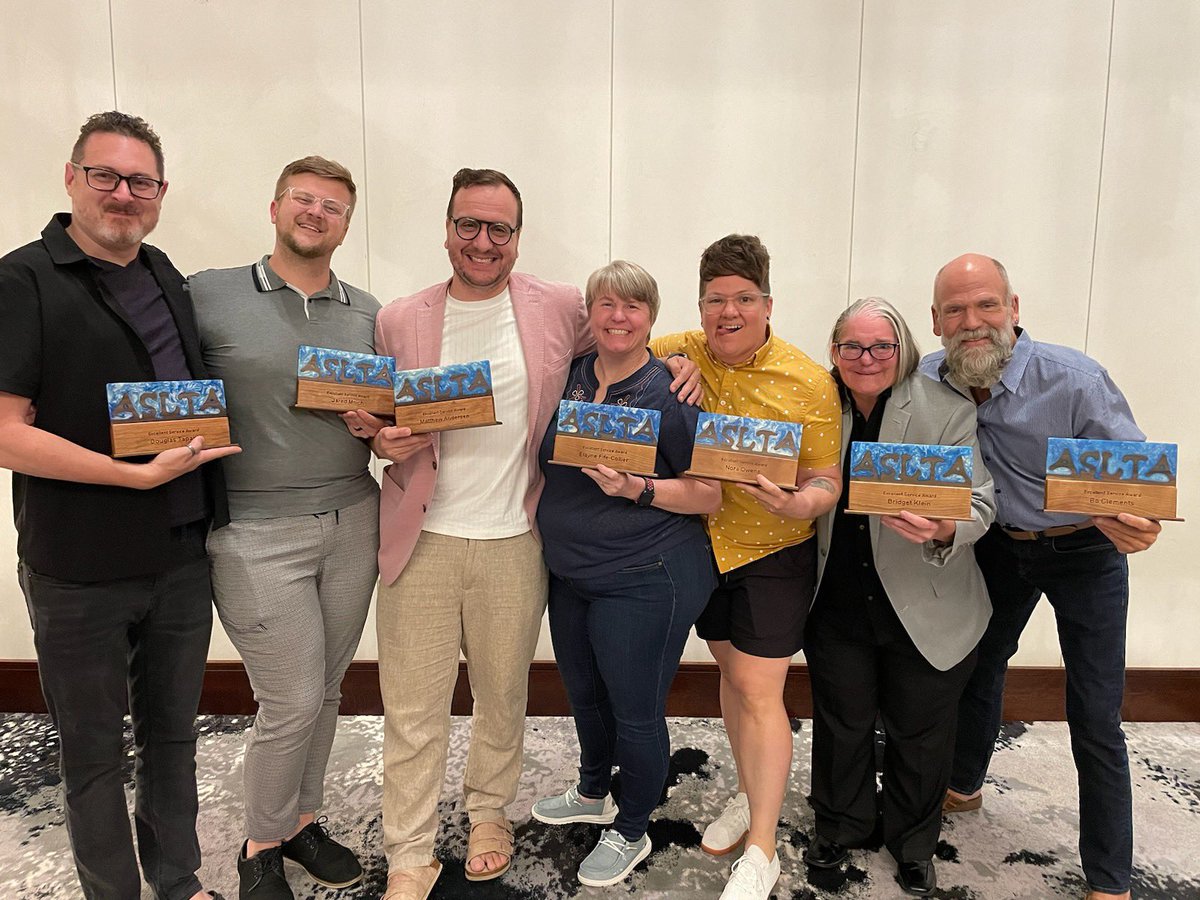 ::gasp in sign language:: My committee and I won an award for our service to the organization. 

Dr. Barbara Kannapell Project focuses on enhancing sign language teachers’ ability to provide nuanced and authentic Queer representations in their language classes.