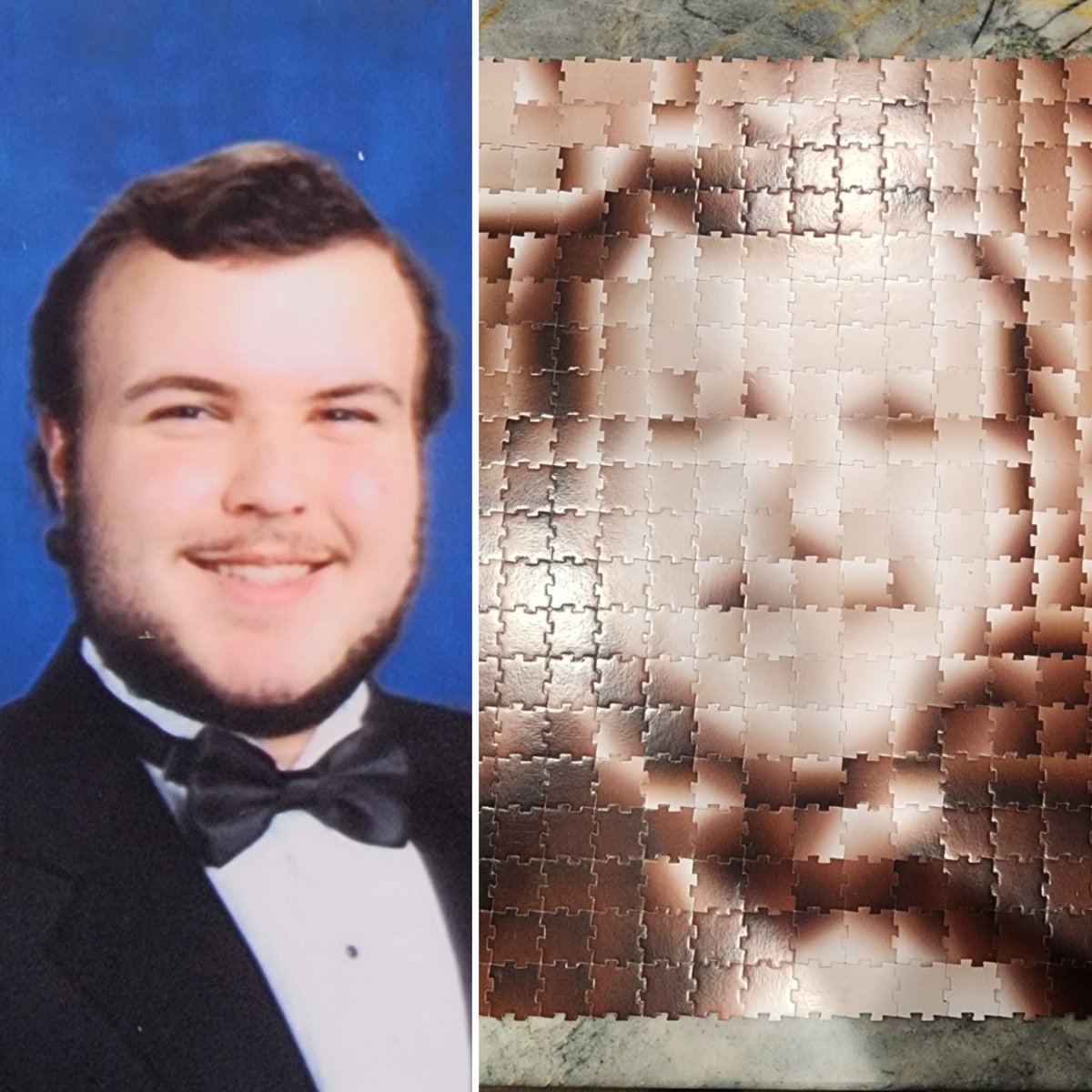 @byStickTogether  PuzzleFace is so much fun!  I ordered on the train home from ISTE and it came yesterday.  I uploaded my son's senior pic and he is my first mosaic!  #ISTELive @ISTEofficial