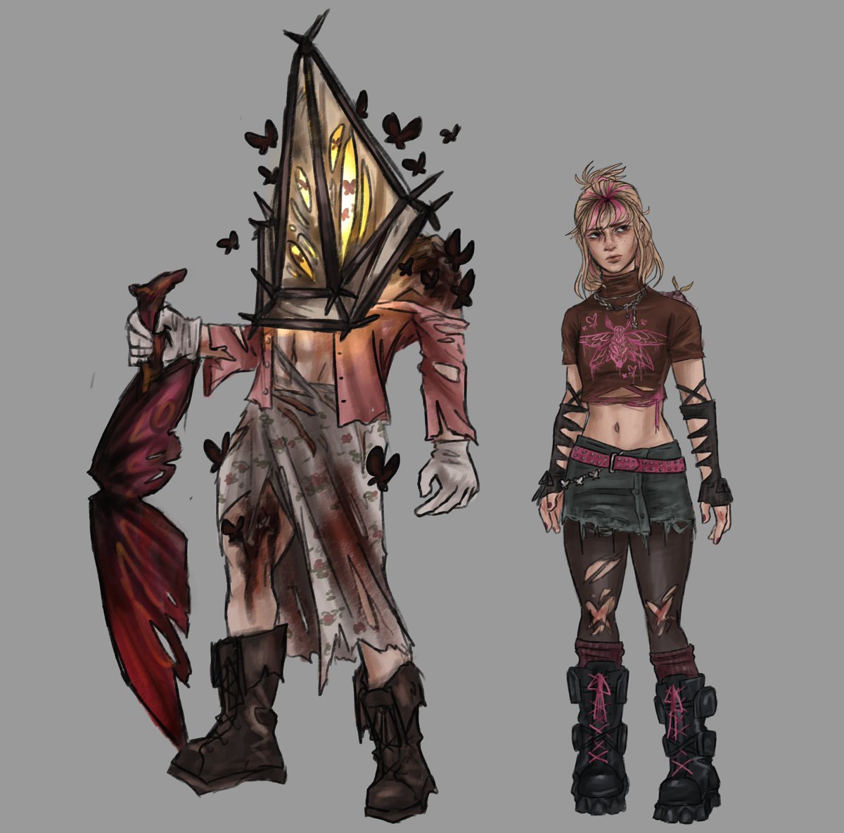 zadesignss's tweet image. silent hill chrysalis collection concepts