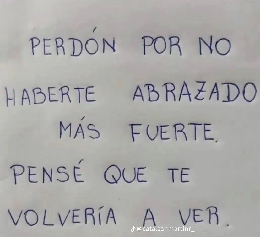 perdón.