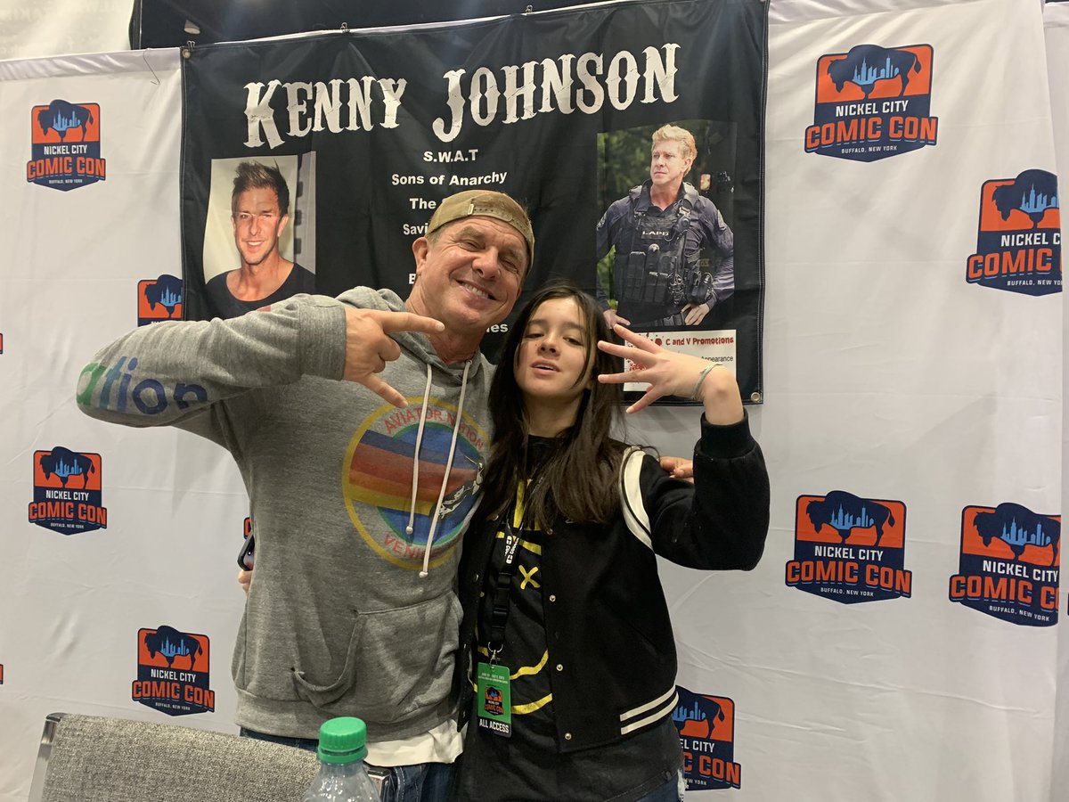 SOAMediaAddicts's tweet photo. Keeping it all in the @TheKennyJohnson family! π₯° Exploring the crazy #Leatherface @BigSchwagBrett with #Jelli π₯³ We all just want to live inside a #KennyJohnson hug!! #PleaseAdoptUs π₯° @janetlunney @candacekellyto #SWAT #AddictsinBuffalo #SOA. https://t.co/k531ml9W8c