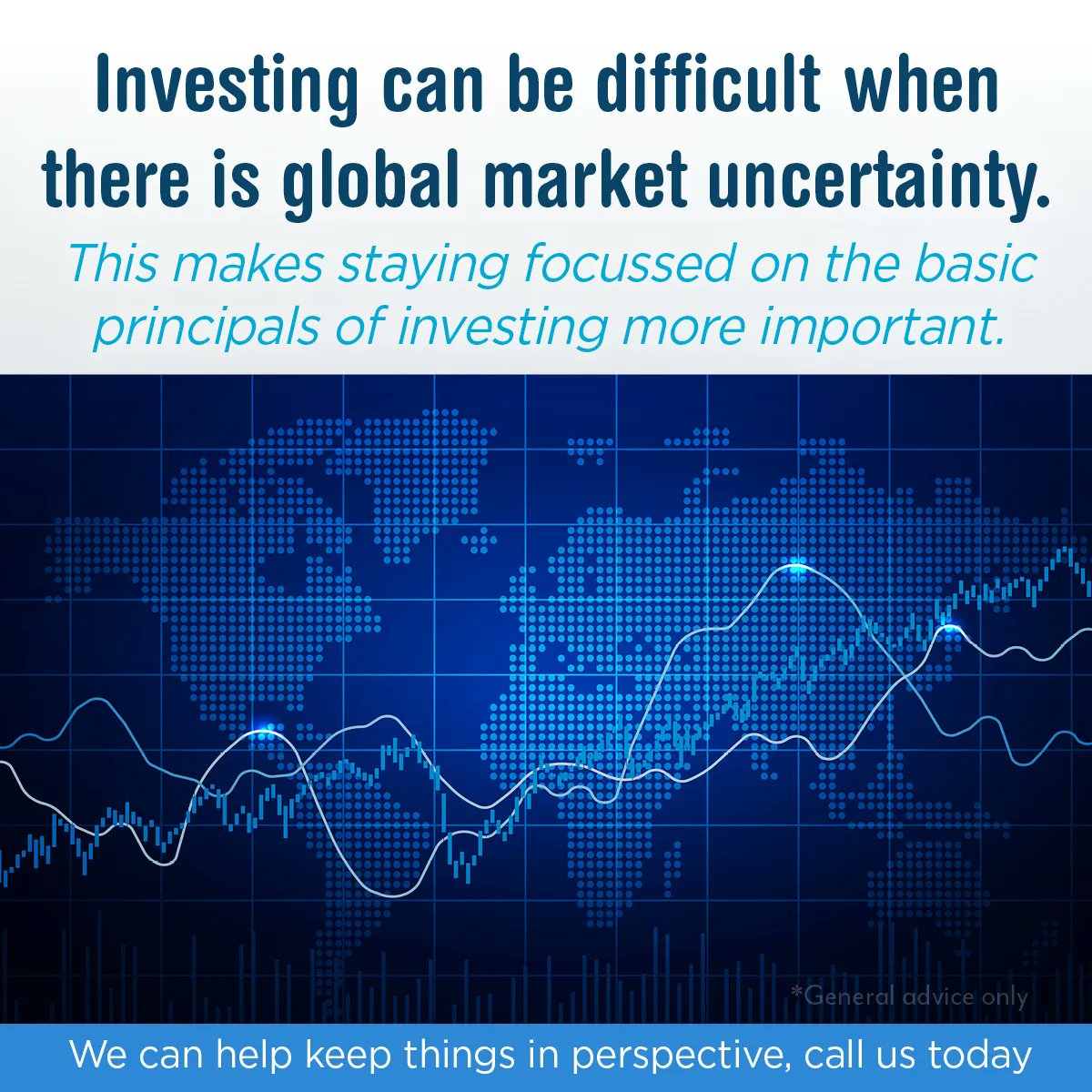 Investing can be difficult when there is global market uncertainty.