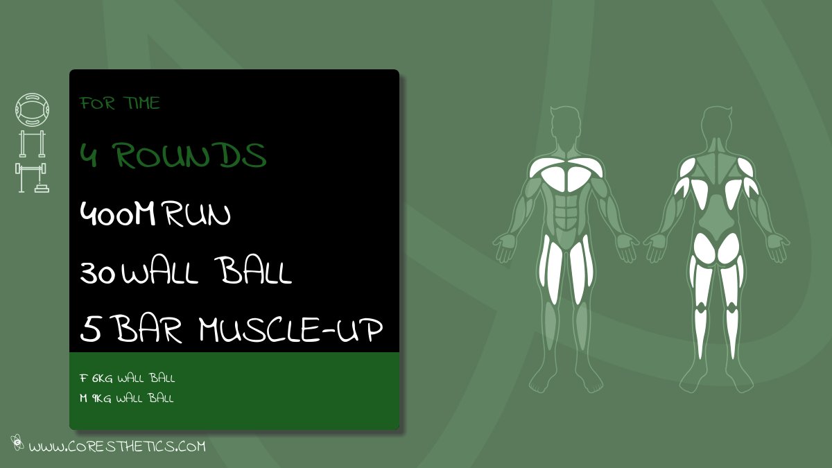 coresthetics's tweet photo. #Workout of the day. #coresthetics #run, #wallball, #barmuscleup https://t.co/YkmzSEoShn