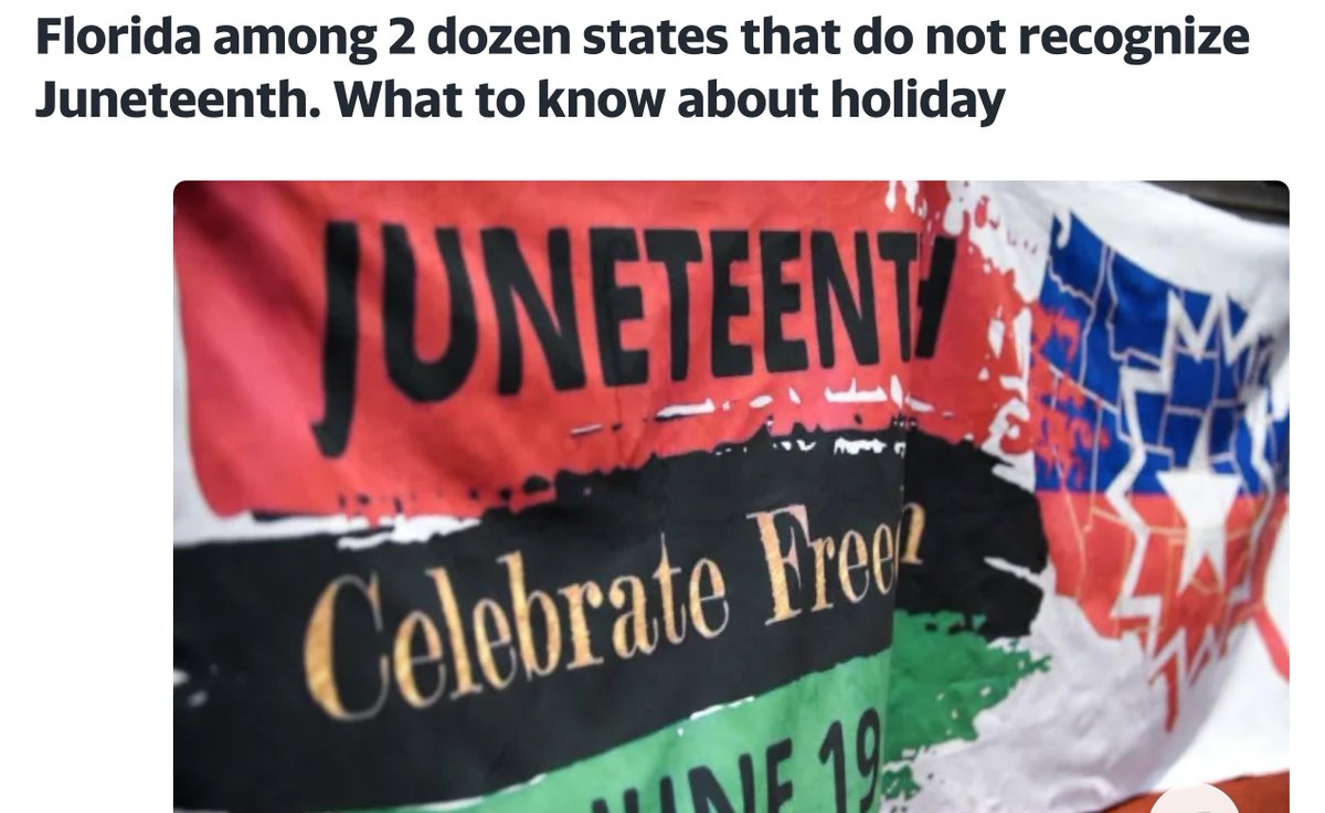 USAfricanDOS's tweet image. 12+
🇺🇸states
Don’t recognize #Juneteenth

This is a nonissue🥱

We’ve always known “freedom” has never meant the same for black ppl as it has for white ppl

And as white ppl stay on code
Black ppl need to #GetOnCode
Tighten ranks
#ThisIsWar

They have their holiday
We have ours