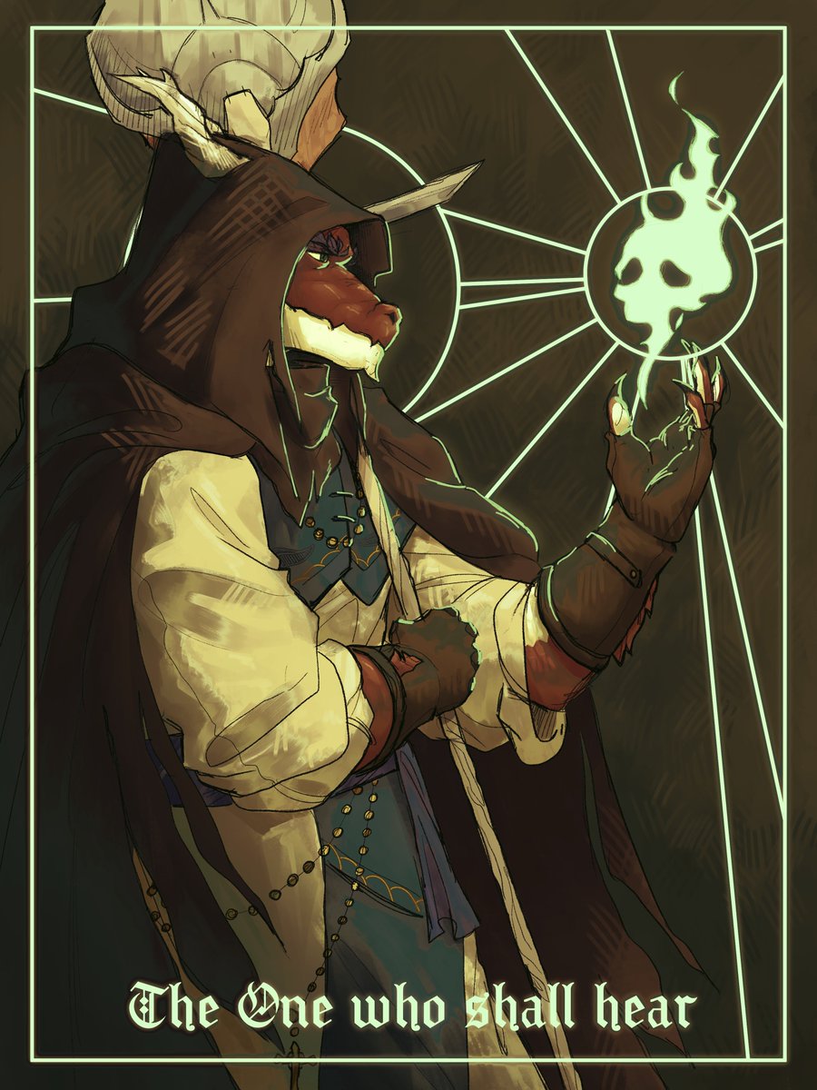 alegolailo's tweet photo. #artfight2023 

"The One who shall hear"

HESS MY PRECIOUS SON. Hess belongs to my bestie @ArtdizZ_ (go give him a follow he deserves lots of love) and he is one of the character from the campaign I'm currently DMing 💖 https://t.co/N9R2pa2zSg