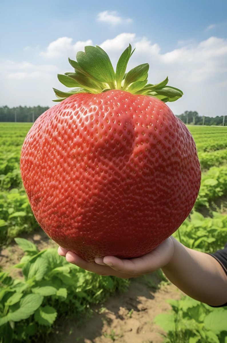 C9032821's tweet photo. Omg.... whose strawberry is this?🤣 https://t.co/ULHvYQEekG