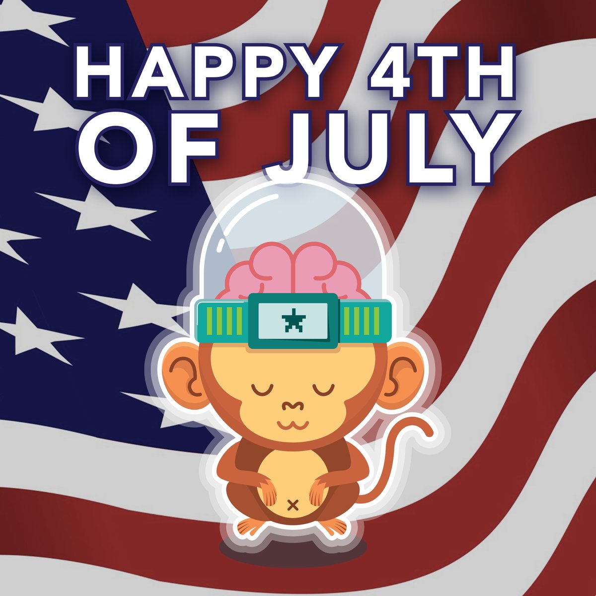 Happy 4th of July from Monkey Mind!
Hope you take the time to look after yourself !

#meditation #Mindfulness #Web3 #WL