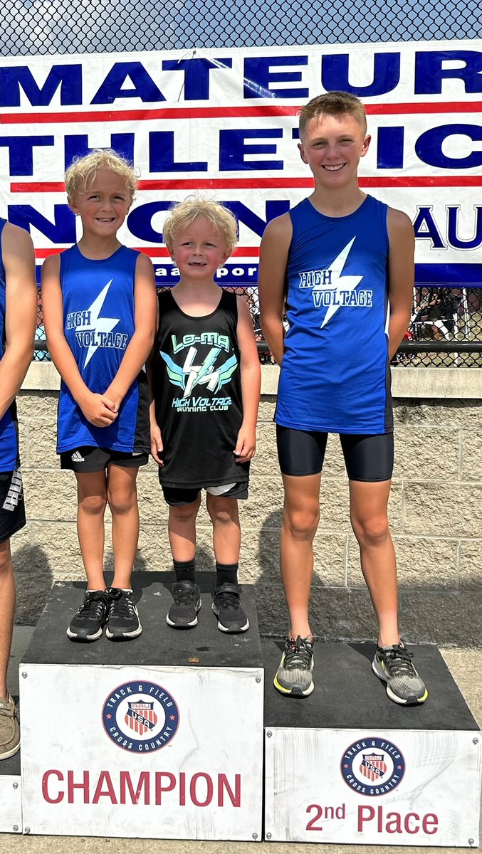 Maybe you’ve heard this before…

Evan Lillie AAU Regional champion in:

800m (2:10)
1500m (4:34)
3000m (9:26)

Also, little brother, Kinnick Smiddy, qualified for nationals in the 1500m (6:52)