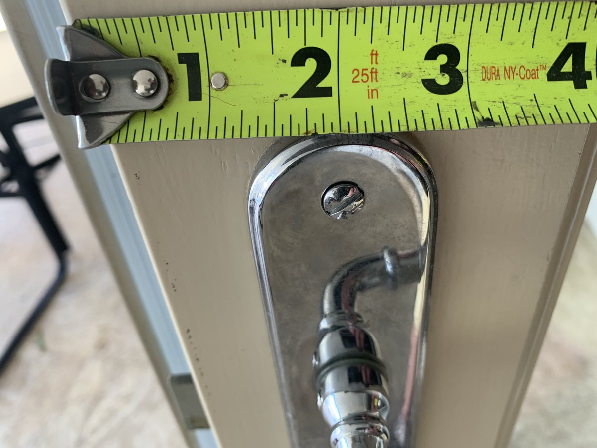 IntegralWindst2's tweet photo. Hoppe lock replacement on a Kawneer 2000T Terrace door. Works like it is brand new https://t.co/wVQZh2PAAC