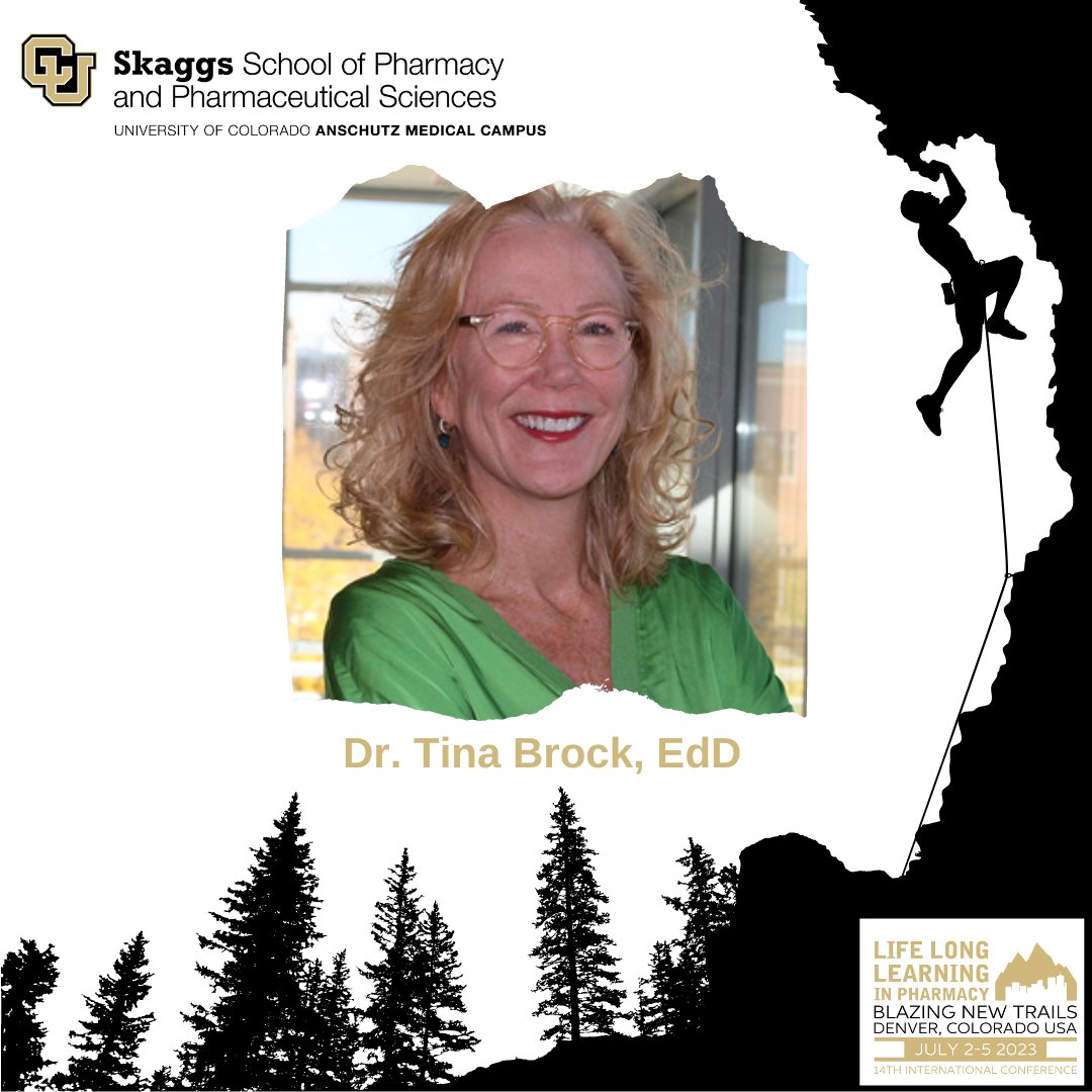 First up for #LLLP2023 from #CUPharmacy is Dr. Tina Brock! Tina is participating in tomorrow's keynote debate "Active &amp; Collaborative: Debating the Value(s)" at 8:30 AM. Set your alarm clock, you don't want to miss it! Watch for more sessions from Dr. Brock throughout July 3&amp;4.