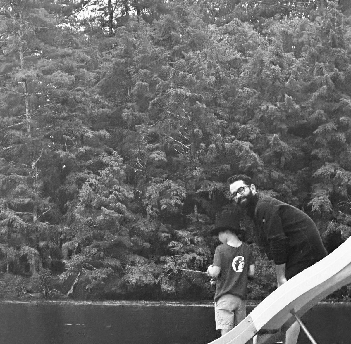 I wanted to teach my son how to use a spinning reel and he insisted on wearing a top hat for the occasion. I don’t fully understand it but I respect it.