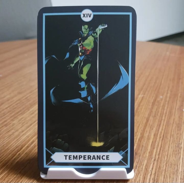 AegriSomniaVana's tweet photo. #DCTarot, #MajorArcana part 4. #TheHangedMan #PlasticMan #Death #Deadman #Temperance #MartianManhunter #TheDevil #JohnConstantine #Tarot #TarotCommunity #DC #DCComics https://t.co/nh1XT1H67r