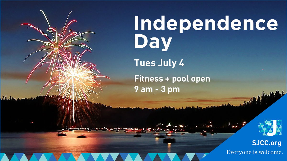 Just a reminder, in observance of Independence Day, the SJCC will have holiday hours of 9 am to 3 pm on Tuesday, July 4. See what's happening >> sjcc.org/about/hours-lo… #StroumJCC #CommunityNeverCloses