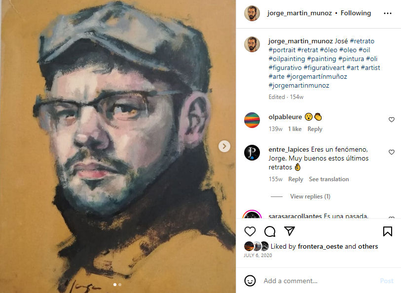 arktuuros's tweet image. Mi sobrino paterno JoseA Piñero Pérez posa para Jorge Martin on Instagram_ “José #retrato #portrait #retrat #óleo #oleo #oil #oilpainting #painting #pintura #oli #figurativo #figurativeart #art #artist #arte…”.html
instagram.com/p/CCS4KUJjAxE/
instagram.com/jorge_martin_m…