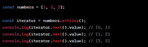 bull_times_'s tweet image. The entries() method returns a new Array Iterator object that contains key-value pairs for each index and corresponding element in the array. #JavaScript, #JSArray