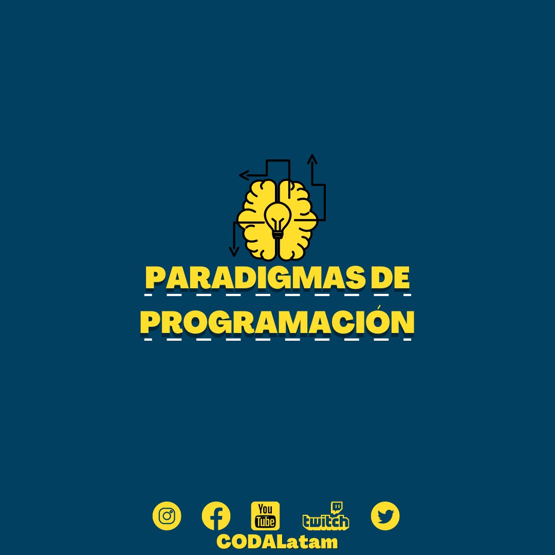 CODALatam's tweet photo. PARADIGMAS DE PROGRAMACIÓN Abordamos algunos conceptos generales sobre los paradigmas de programación. #CODALatam #programacion #lenguajeprogramacion #programmer #code #development https://t.co/8VIrWgeTnU