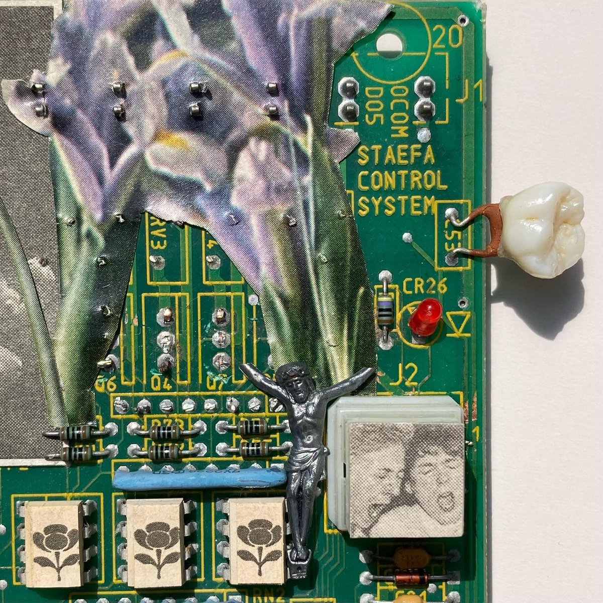 finished more circuit board art