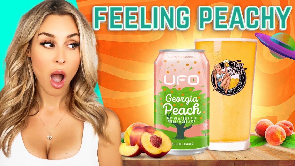 TapthatAllieRae's tweet photo. Did u miss this one? Feelin' Peachy? @UFObeers Georgia Peach Hazy Wheat Craft Beer Review with @MrsAllieRae here π https://t.co/WtgX9oBiP9 #allierae #craftbeer #ufobeer #boston #reviews https://t.co/fRUuoPPgeh