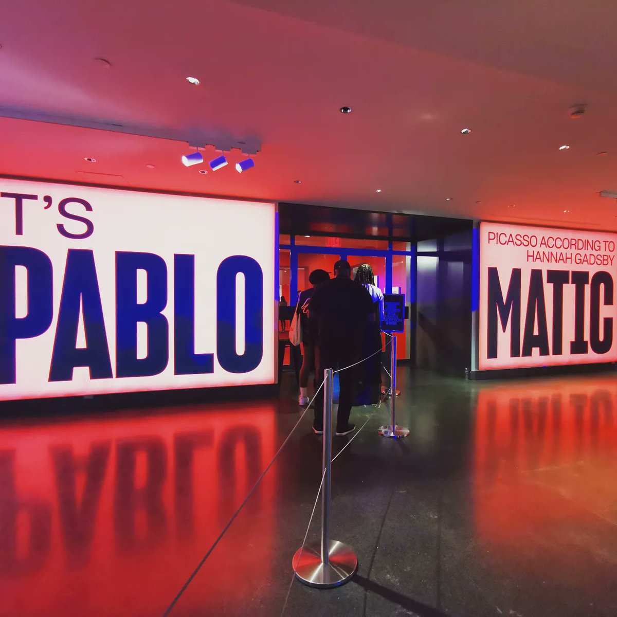 fayeclaridge's tweet photo. Hannah Gadsby taking on #picasso is so refreshing & relevant 💣 brooklyn
#pablomatic #hannahgadsby @brooklynmuseum #brooklyn #newyork #nyc https://t.co/zocPauQnDN