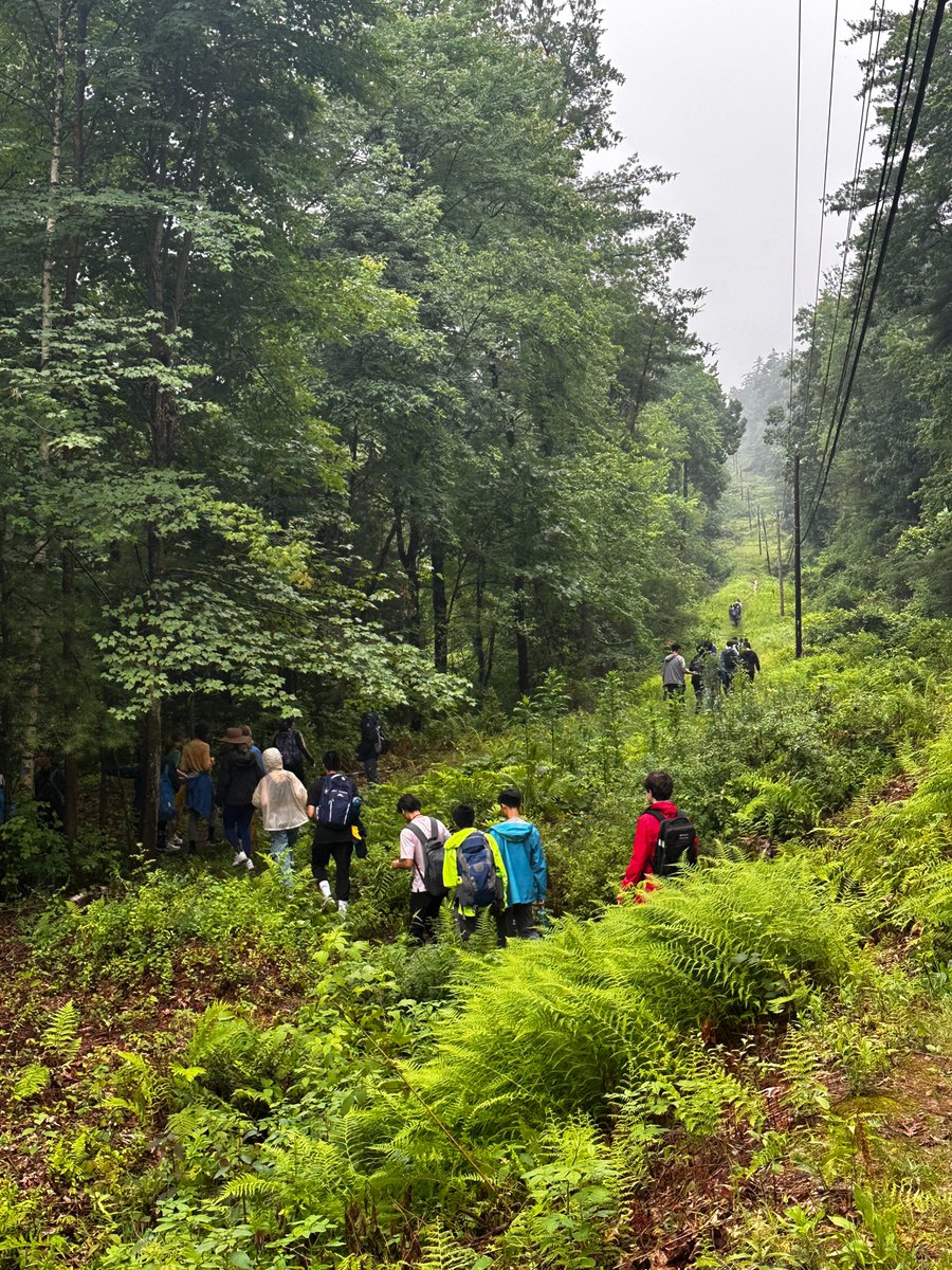 HCSSiM's tweet photo. Even the rain won't stop us from taking our annual hike. https://t.co/ZbCobgXG2d