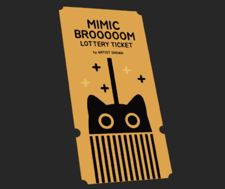I'm thrilled to share with you a project I've been working on for the past few months - Mimic Broom. 🧹

It's a new and innovative concept that merges the thrill of the lottery with the dynamic world of NFTs. Here's how it works, keeping in mind that the prices used here are just