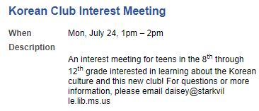 ahn_seungjoon's tweet photo. My daughter, CY, plans to start a Korean culture club in @StarkvilleLib for the teenagers who are interested in Korea. Email to daisey@starkville.lib.ms.us for more information, if you are interested in K-pop, K-drama, K-beauty, K-foods, or any kinds of Ks. @StarkvilleSD https://t.co/S9QtVHubYt