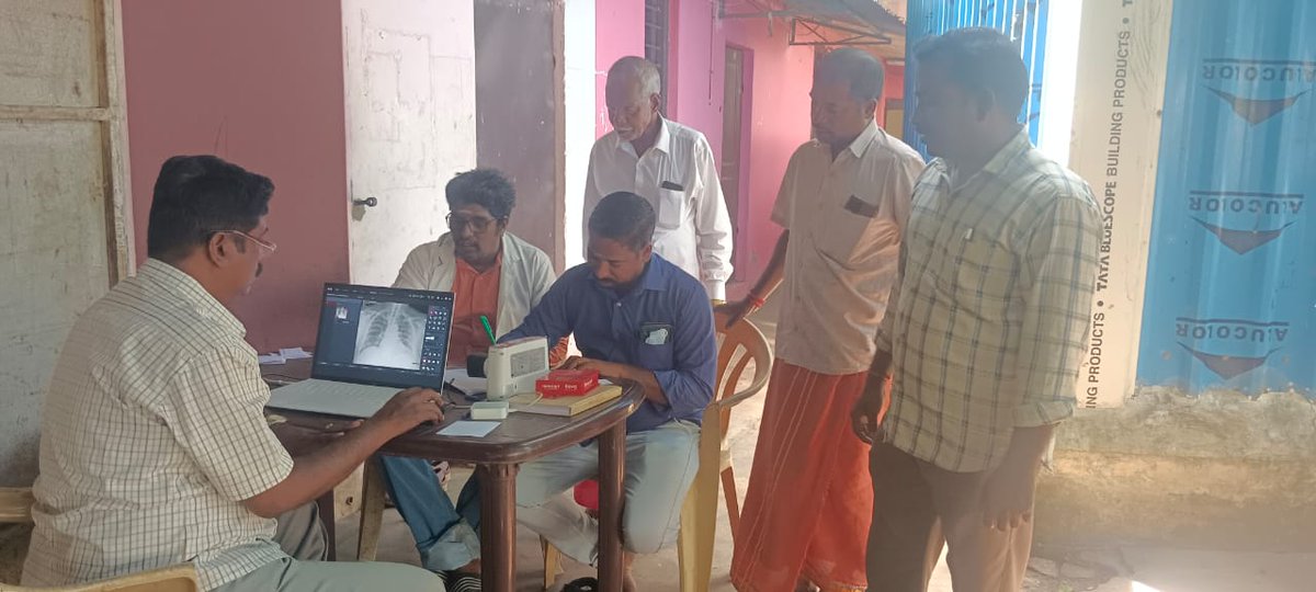 TBMBAPuducherry's tweet photo. ACF CXR Screening mike announcement,IEC campaign Kalapet 01.07.2023with the team consisting of Mr.IyyanarSTS, Mr.SunderLT, Mr.MuruganTBHV,ANM,ASHAand State IEC Officer Mr.Manimaran underthe guidance of Dr.Venkatesh STO Puducherry#CMPuducherry #DDG2017 #EndTB https://t.co/MyhV7oLtA3