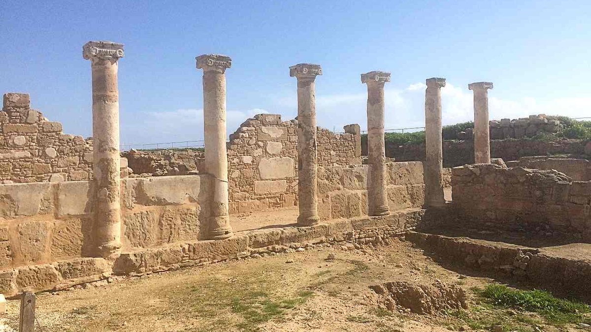 traveltheworldclub.com/travel/cyprus-… Paphos, Cyprus, known for its tourist beach, waterfront palm-lined promenade with up-market restaurants. Nearby is a world-famous Roman archaeological site. with remains of an amphitheatre, wonderful mosaics, great museums in a setting overlooking the Med