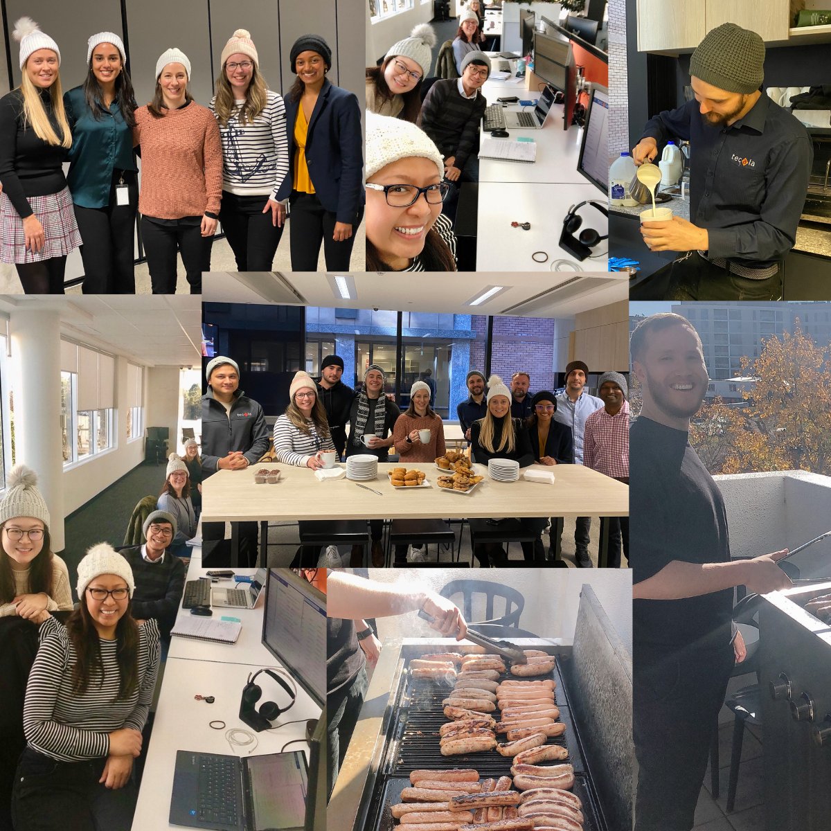 Tecala_Group's tweet photo. Team Tecala hosted a Beanies for Brain Cancer morning tea and an afternoon barbecue, supporting the @MarkHughesFdn It was a great way for us to raise funds and create awareness for brain cancer research and support. 

Join Tecala and support the cause: https://t.co/kqOo5flaBw https://t.co/XpQcSAPuAM
