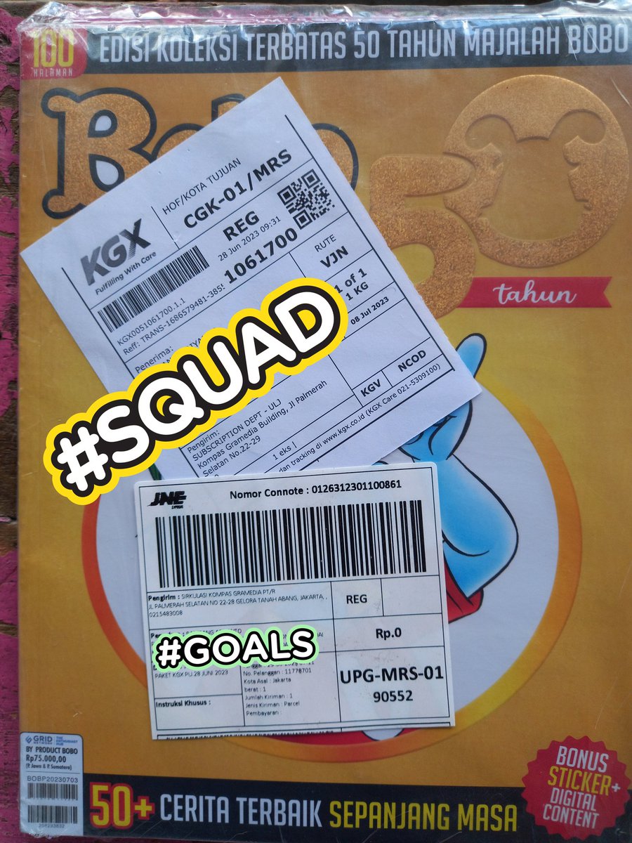 bee_kamu's tweet photo. Was-was nunggunya, akhirnya datang juga Bonaku...
Makasih ya Bo @majalah_bobo 
Udah ngobatin kangenku pengen lihat Bona.
#50tahunMajalahBobo2023 https://t.co/anPaqjhfQj