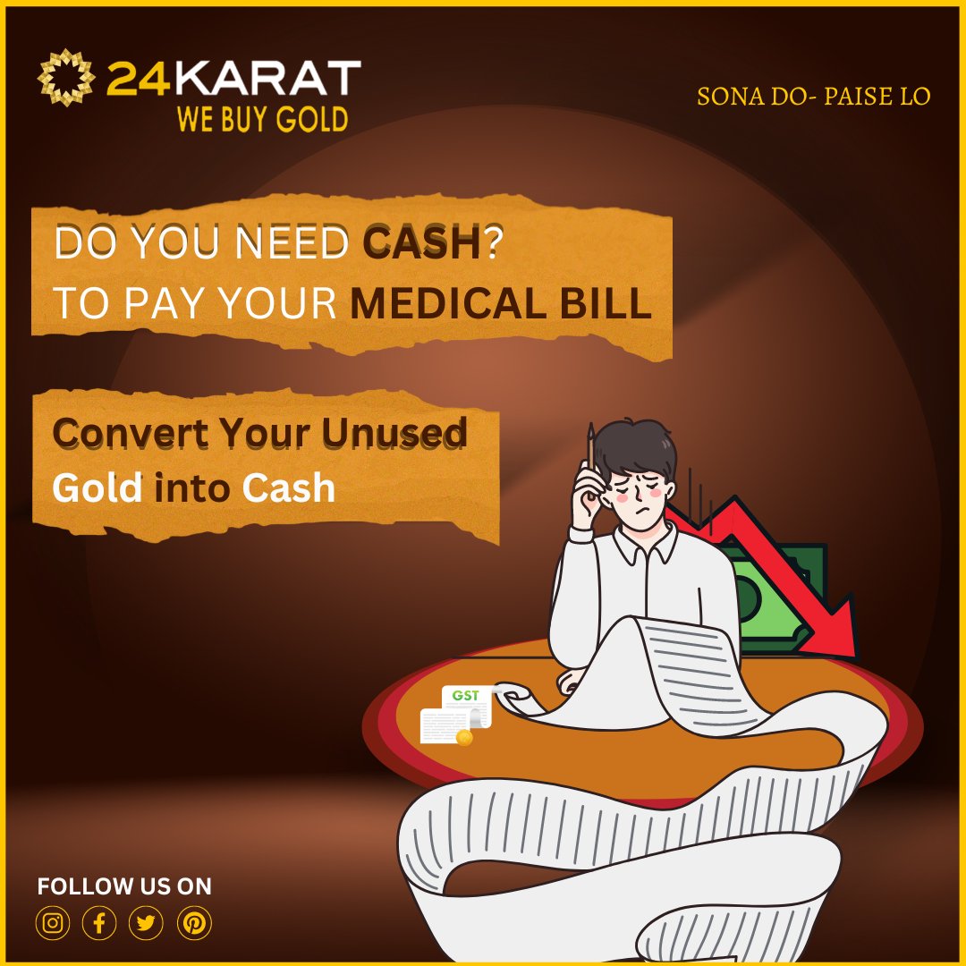 webuygoldsilver's tweet image. Transforming my unused gold into cash to cover those medical bills. Turning setbacks into comebacks! #financialsmartmoves #goldtocash #medicalexpensescovered
More Info:-
🌍Link In Bio
📞1800-120-2888
