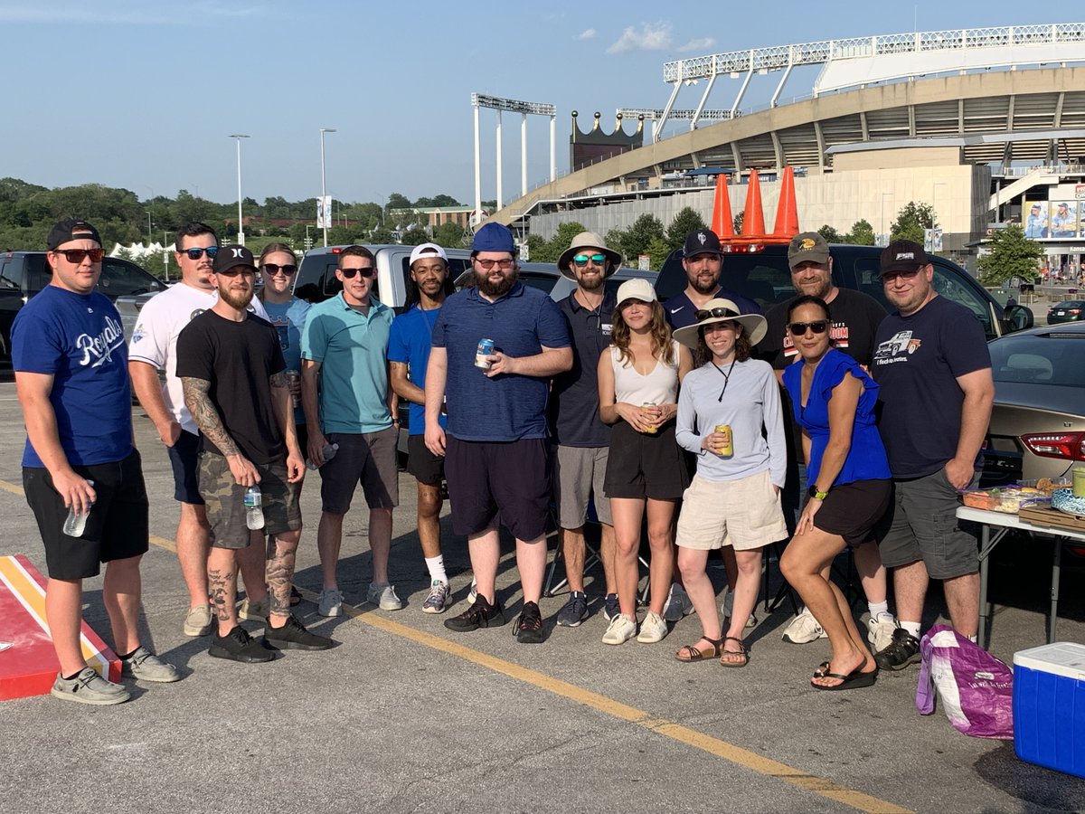 Over 15 water professionals from KWEA and <a href="/missouri_water/">Missouri Water Environment Association</a> beat the heat and enjoyed the KWEA YP-hosted tailgate party before  joining the WEF Collections and Stormwater Social Hour to watch the  Royals game last Wednesday.